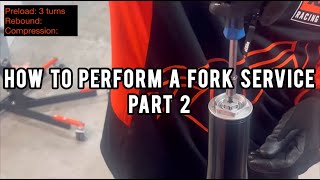 KTM RC8 Fork Service  Part 2 Assembly [upl. by Legnaesoj]