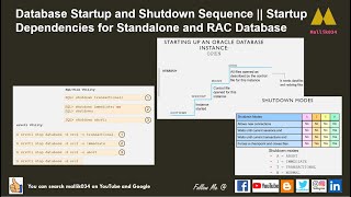 Database Startup and Shutdown Sequence  Startup Dependencies for Standalone and RAC Database [upl. by Andre]