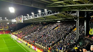 Ipswich town fans at Watford fc 121223 [upl. by Atteuqnas]