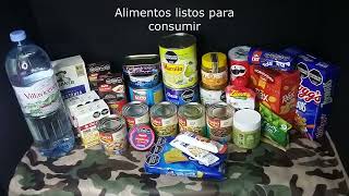 Reserva de Alimentos para tiempos de crisis parte 1 listos para comer [upl. by Laefar]