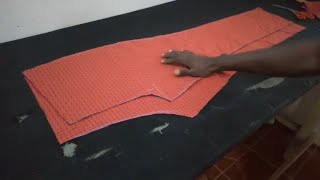 HOW TO CUT A TROUSER STEP BY STEP BACK AND FRONT [upl. by Esinev]