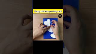 DIY Happy birthday greeting card subscribe diy art craft viralvideo 5MinuteCraftsYouTube [upl. by Bess]