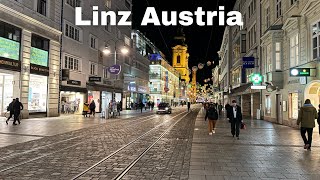 Linz Christmas 2023 🇦🇹 Christmas Lights in Linz Walking Tour 2023 [upl. by Koziara]