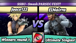 SSBU PARSEC FEST  Joaco Cloud vs ElNairra Snake Winners round 1 [upl. by Nnoved]