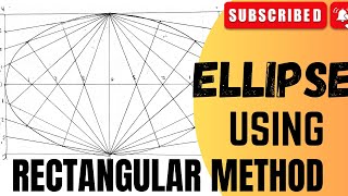 How to draw ELLIPSE BY RECTANGLE method or OBLONG method [upl. by Pengelly]