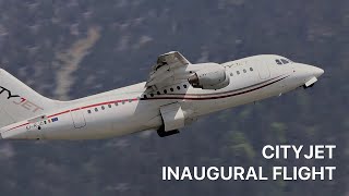 CITYJET AVRO RJ85 AT INNSBRUCK [upl. by Ocsisnarf]