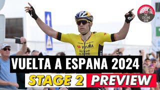 Vuelta a Espana 2024 Stage 2 PREVIEW  Can Wout van Aert Win the Sprint [upl. by Ahseenal]