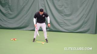 Contact Point Tennis Drill  Kids Ages 3 to 7 Years [upl. by Hedvah]