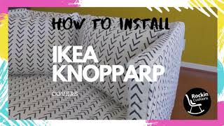 ✨ How to install your IKEA KNOPPARP slipcover  Rockin Cushions [upl. by Aicirtal]