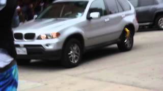 Woman Drives Boot off BMW at Bad Girls Club Audition In Houston Original Video [upl. by Aynom]