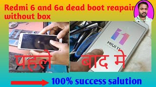 Redmi 6 and 6a emmc dead boot repair without ufi Or easy jtag box [upl. by Aleahc]