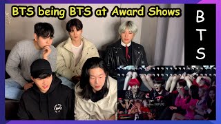 Koreans React To BTS being BTS at Award Shows [upl. by Annauj861]