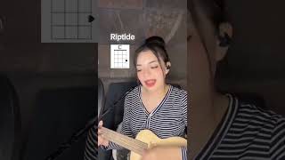 How to play Riptide on the ukulele💃🏻 flightukulele ukelele [upl. by Leonelle692]