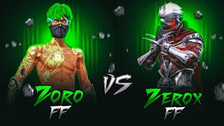 Zoro FF🇲🇦 Vs Zerox FF🇳🇵 1vs1 in Mobile after Long Time📲 [upl. by Lladnar]