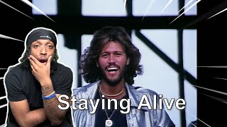 First Time Hearing Bee Gees  Stayin Alive Reaction Video [upl. by Robet]