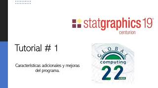 Tutorial Statgraphics Características Statgraphics Centurion 19 [upl. by Debor]