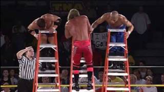 FULL MATCH AJ Styles vs Jerry Lynn vs Low Ki Triple Ladders [upl. by Olivia95]