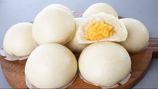 Extremely Fluffy and Soft Once you know this recipe you will be addicted Creamy Custard Buns [upl. by Vashtia]