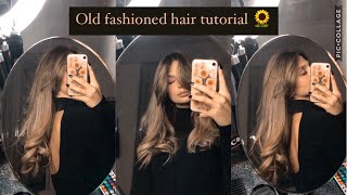 Onde eleganti e morbide con la piastra  Vintage Hair Tutorial  come sistemare frangia a tendina🌻 [upl. by Anhaj]