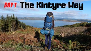 Day 1 Solo Wild camping Glenskible amp Hiking The Kintyre Way on Tarbert to Skipness walk No Coffee [upl. by Barger]