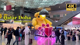 Walking Tour of Doha International Airport Qatar  Full UHD 2024 [upl. by Haswell]