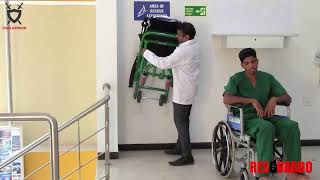 How to use an Emergency Evacuation Chair in Hospital  Usha Armour [upl. by Thebazile213]