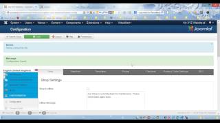 VirtueMart 3 Joomla 3  Store configuration [upl. by Normi]