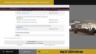 Seguin ISD Regular Board Meeting 082724 [upl. by Allianora]