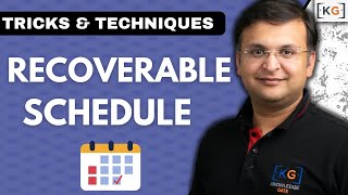 817 Recoverable Schedule in DBMS [upl. by Brunhilde250]