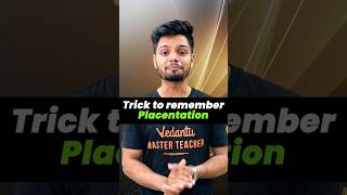 Easy Tricks to Remember Examples of Placentation  Morphology of flowering plants NEET 2024 short [upl. by Thurlow]