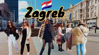 Zagreb Croatia Walking Tour  Zagreb Tour  Zagreb Croatia walk  4K walking Zagreb 🇭🇷 [upl. by Ardme]