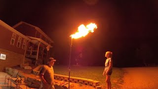 How to Build and install Homemade Gas Tiki Light HowtoHomemadeGasTikiLight [upl. by Osric424]