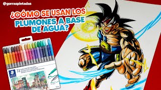 ¿NO SABES USAR PLUMONES A BASE DE AGUA COMO DIBUJAR A BARDOCK [upl. by Sidonius549]