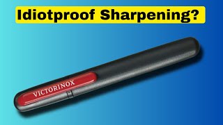 A knife sharpener for beginners Victorinox Dual Knife Sharpener Idiotproof Sharpening Part 1 [upl. by Lot799]