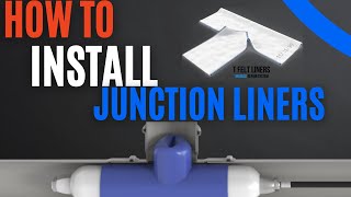 How to install junction liners plumbing pipelining drainagepipe cipp drain plumber resin [upl. by Ordnasil]