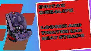 Britax One4Life Loosening and Tightening Car Seat Straps [upl. by Ybanrab]