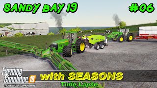 Mowing Grass Making amp Collecting Silage Bales Buying Cows  Sandy Bay 19  FS19 4K TimeLapse 06 [upl. by Hammer]