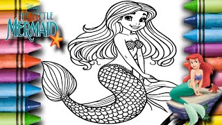 Princess Ariel mermaid drawing 🖌️🎨  The Little Mermaid cartoon  episode28  Colouring 🌈🦄 craft [upl. by Ilyse]