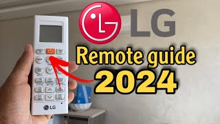 LG ac remote control guide 2024 ❄️☀️how to use it and how to set [upl. by Ennasil]