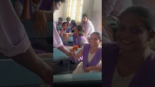 Seniors interaction🎀cute reaction🥹🫶 viral viralshorts cute seniors adityacollege [upl. by Gnouhk]