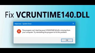 FIX VCRUNTIME140dll Is Missing On Windows  Easy Fix  Like Share Subscribe [upl. by Nuris]