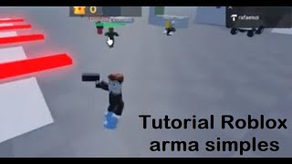 Tutorial Roblox Studio como fazer arma simples que dá dano usando Tool e Handle no Roblox Studio [upl. by Baggs]