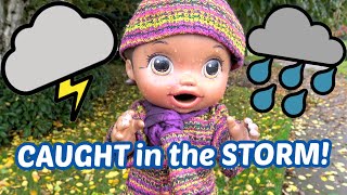 BABY ALIVE gets STUCK in the STORM and CATCHES a COLD The Lilly and Mommy Show FUNNYT KIDS SKIT [upl. by Murdoch692]