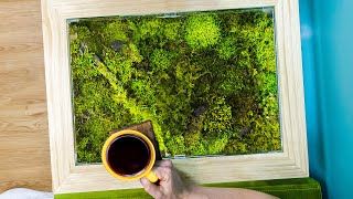 I Made a Modern Table but Moss Lives Inside [upl. by Anaitak]