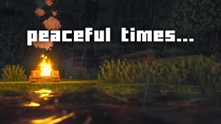 Relax for a while  2 Hours of Minecraft Music with Campfire amp Rain Ambience [upl. by Avehsile]