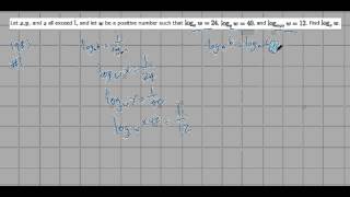 Logarithms Part 1 AIME 1983 1 [upl. by Oiratno]