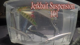 How to get your JERKBAIT to suspend properlyTIPS ampTRICKS [upl. by Tegirb740]