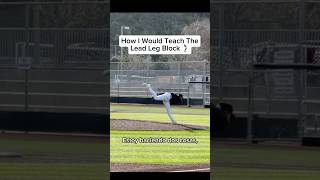 How To Lead Leg Block Like A Professional pitching baseball [upl. by Kone253]