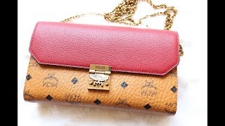 รีวิว กระเป๋า MCM BAG  รุ่น MILLIE FLAP CROSSBODY IN VISETOS LEATHER BLOCK [upl. by Everrs]