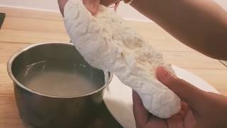 Homemade Mozzarella cheese recipe Without rennet solution How to make mozzarella cheese [upl. by Ahsilif]